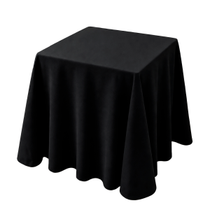 Mantel Cuadrado Negro