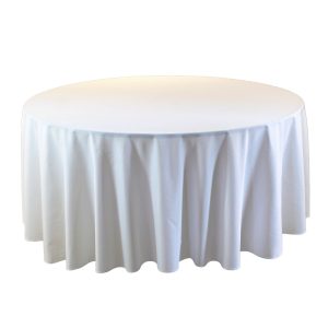 Mantel Redondo Blanco